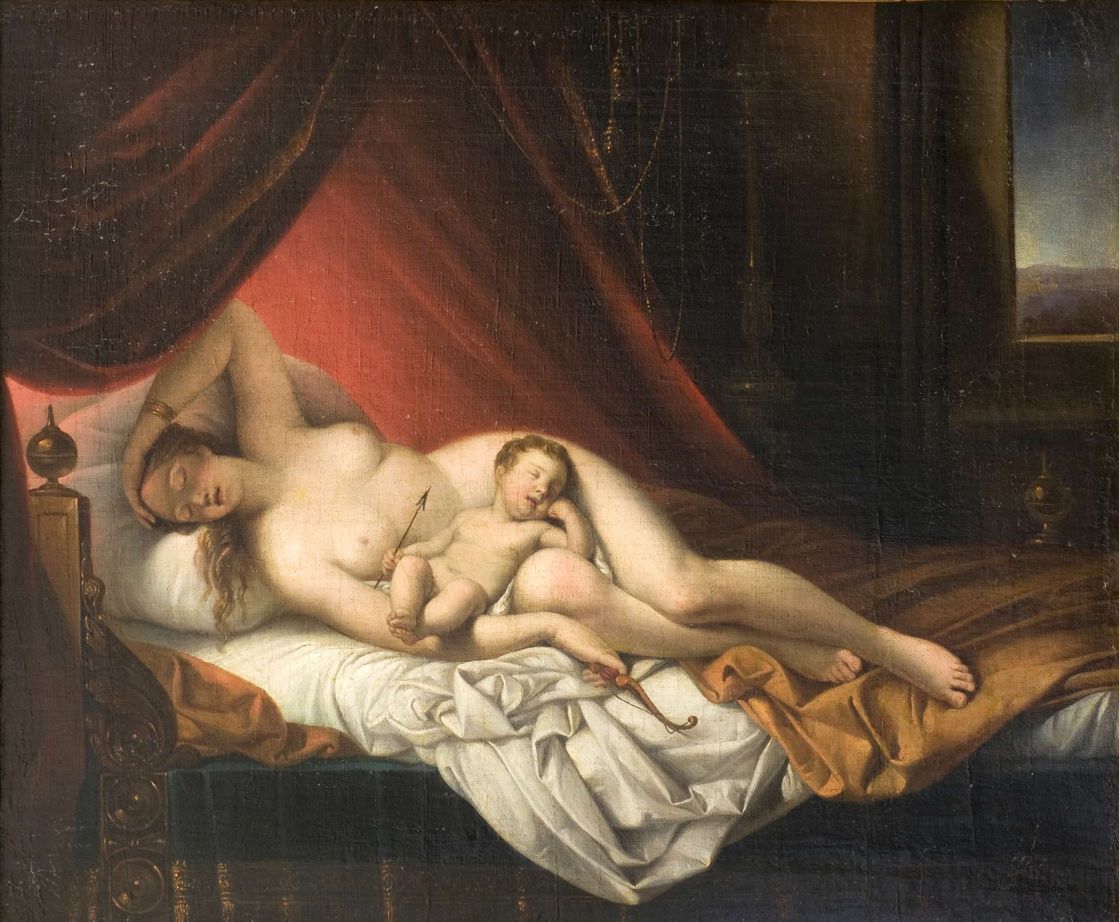 Venere e Cupido dormienti