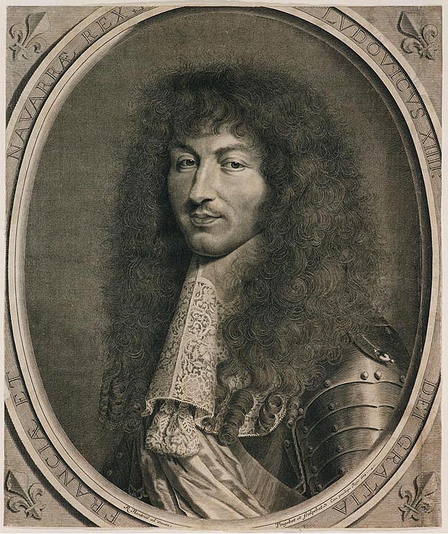 Robert Nanteuil, Ritratto di Luigi XIV, 1664, bulino, inv. 3654