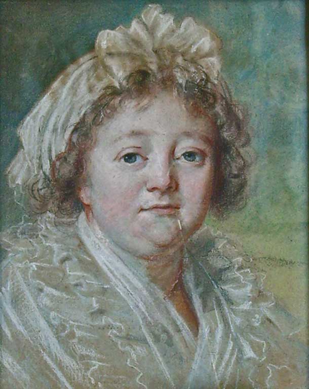 Elisabeth Vigée Le Brun, Ritratto della contessa Charlotte Cobenzl Rumbecke, pastello su carta, 1793-1795, inv. 1933